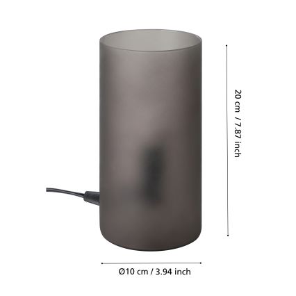 Eglo - Stolna lampa 1xE14/40W/230V crna
