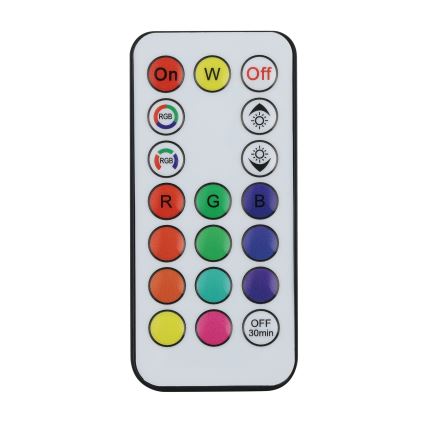 Eglo - LED RGBW solarna lampa s prigušivanjem LED/3W/4,5V IP44 crna + daljinski upravljač