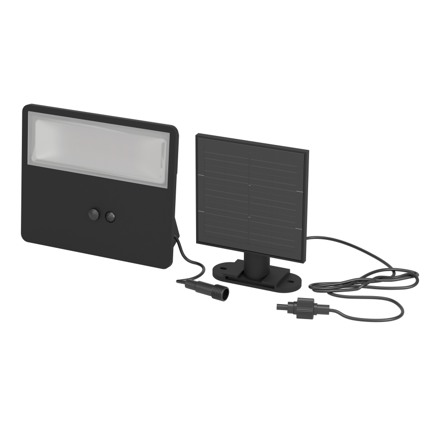 Eglo - LED solarno zidno svjetlo sa senzorom LED/6,7W/3,7V 2400 mAh IP44 crno