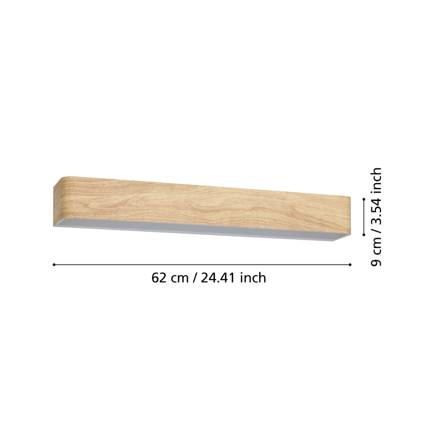Eglo - LED Zidna svjetiljka za kupaonicu LED/26,5W/230V 3000K IP44 bež