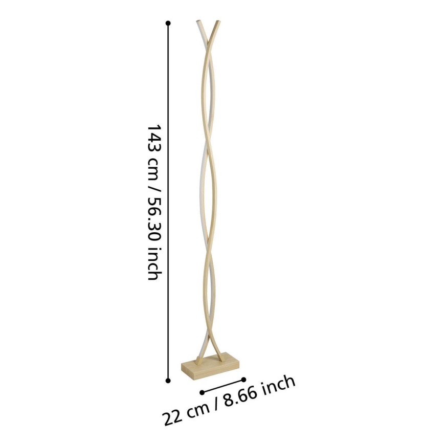Eglo - LED Podna svjetiljka LED/36W/230V zlatna