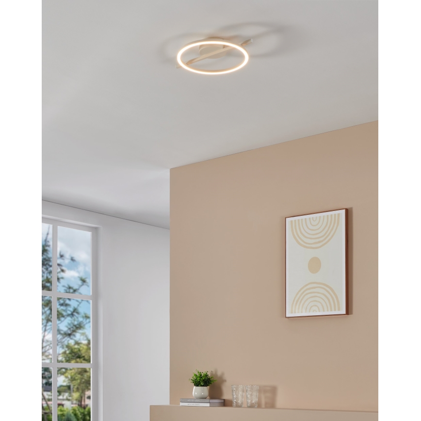 Eglo - LED RGBW Prigušiva stropna svjetiljka LED/17W/230V 2700-6500K bijela + daljinski upravljač