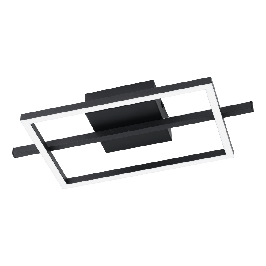 Eglo - LED RGBW Prigušiva stropna svjetiljka LED/17W/230V 2700-6500K crna + daljinski upravljač