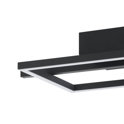 Eglo - LED RGBW Prigušiva stropna svjetiljka LED/17W/230V 2700-6500K crna + daljinski upravljač