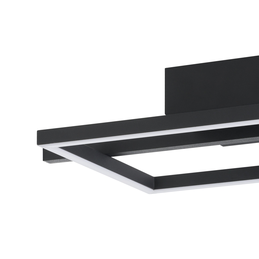 Eglo - LED RGBW Prigušiva stropna svjetiljka LED/17W/230V 2700-6500K crna + daljinski upravljač