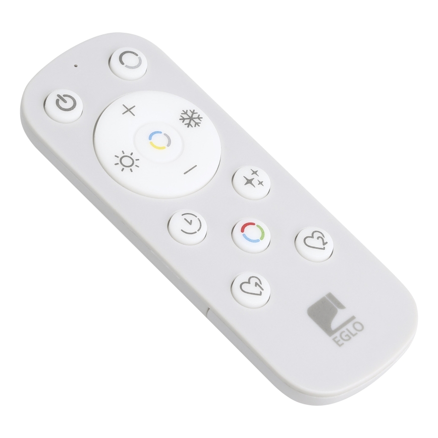 Eglo - LED RGBW Prigušiva stropna svjetiljka LED/17W/230V 2700-6500K crna + daljinski upravljač