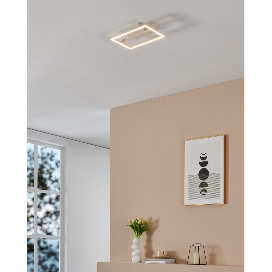 Eglo - LED RGBW Prigušiva stropna svjetiljka LED/17W/230V 2700-6500K bijela + daljinski upravljač