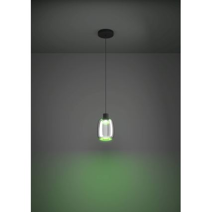 Eglo - LED RGBW Prigušivi luster na sajli LED/3,7W/230V 2700-6500K crna ZigBee