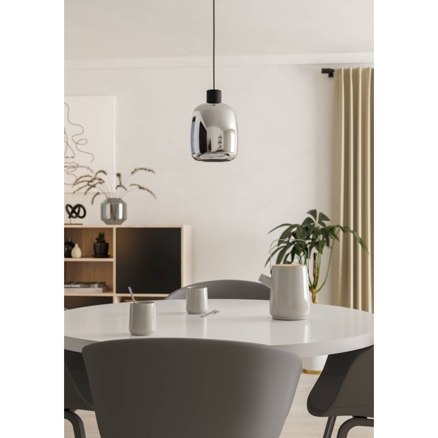 Eglo - LED RGBW Prigušivi luster na sajli LED/3,7W/230V 2700-6500K crna ZigBee