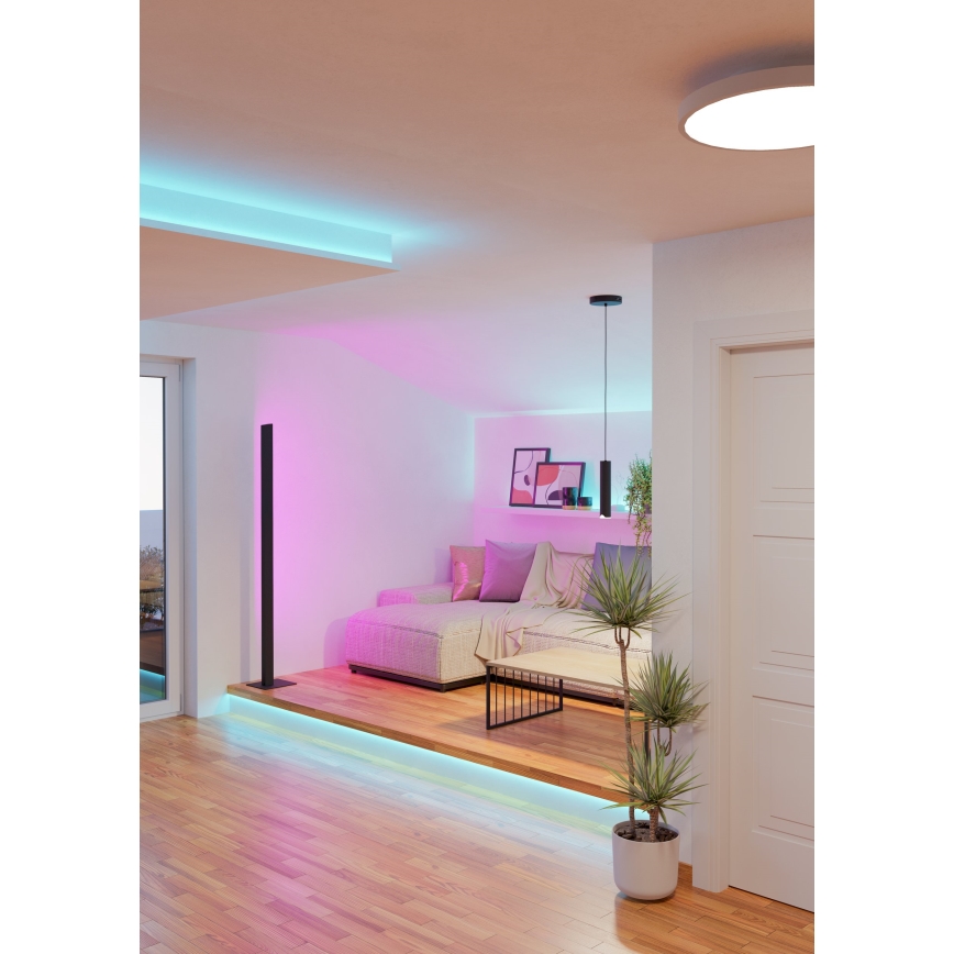 Eglo - LED RGBW Prigušivi luster na sajli LED/3,7W/230V 2700-6500K crna