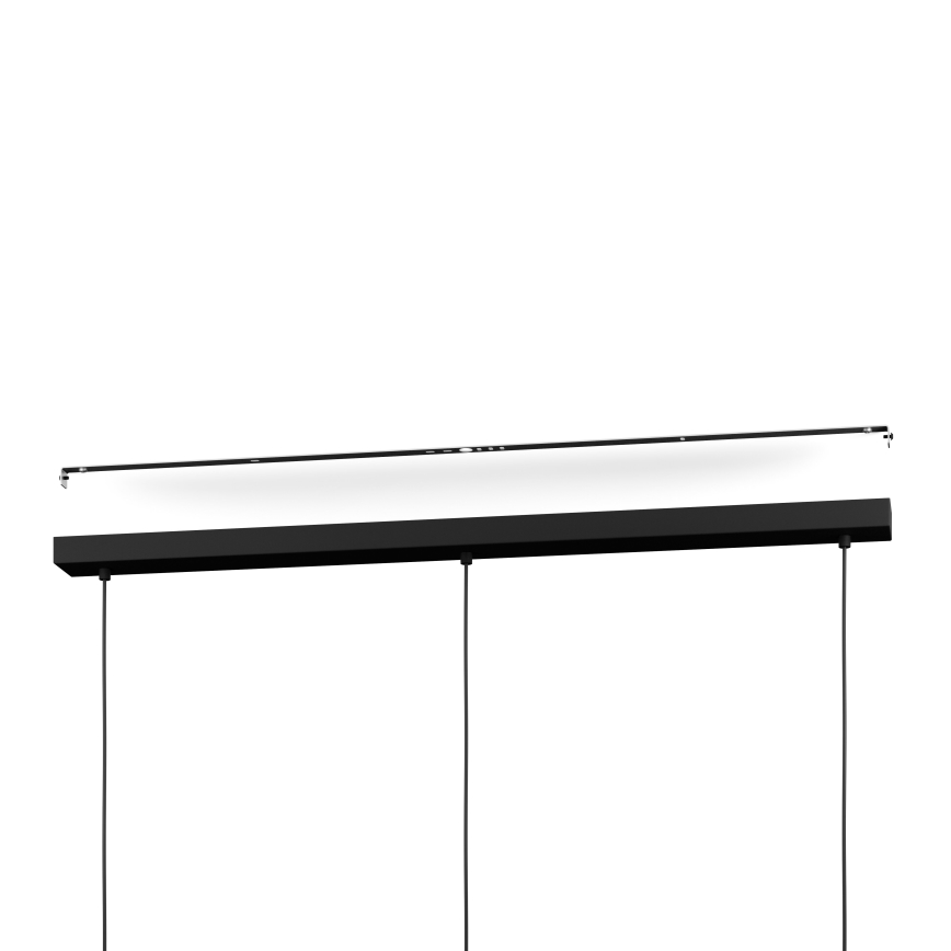 Eglo - LED RGBW Prigušivi luster na sajli 3xLED/3,7W/230V 2700-6500K crna