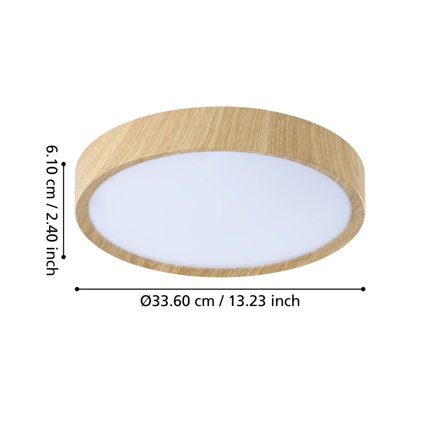 Eglo - LED Stropna svjetiljka za kupaonicu LED/14,6W/230V IP44 bež