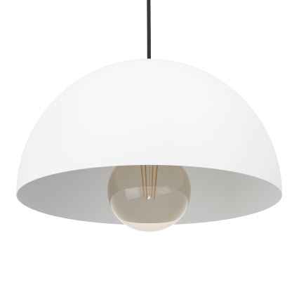 Eglo - Luster na sajli 1xE27/40W/230V pr. 30 cm bijela