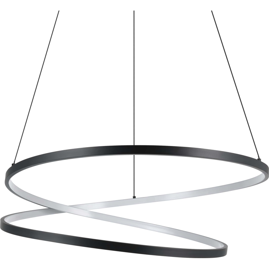 Eglo - LED Luster na sajli LED/42W/230V 3000K crna