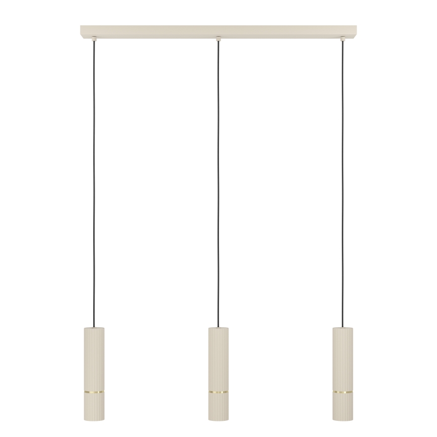 Eglo - LED Luster na sajli 3xGU10/5W/230V 3000K bež