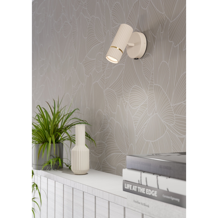 Eglo - LED Zidna svjetiljka 1xGU10/5W/230V 3000K bež