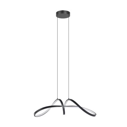 Eglo - LED RGBW Prigušivi luster na sajli LED/22W/230V 2700-6500K crna