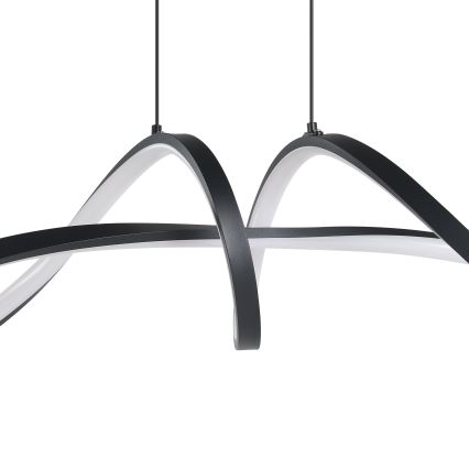 Eglo - LED RGBW Prigušivi luster na sajli LED/22W/230V 2700-6500K crna