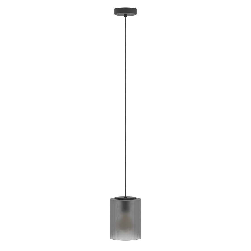 Eglo - Luster na sajli 1xE27/40W/230V siva