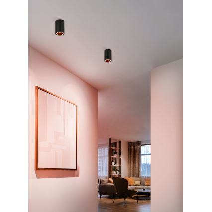 Eglo - LED RGBW Prigušiva reflektorska svjetiljka LED/4,9W/230V 2700-6500K crna