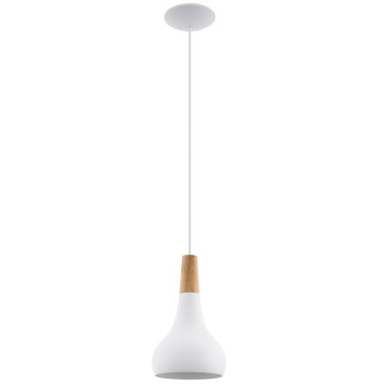 Eglo - Luster na sajli 1xE27/60W/230V pr. 18 cm bijela