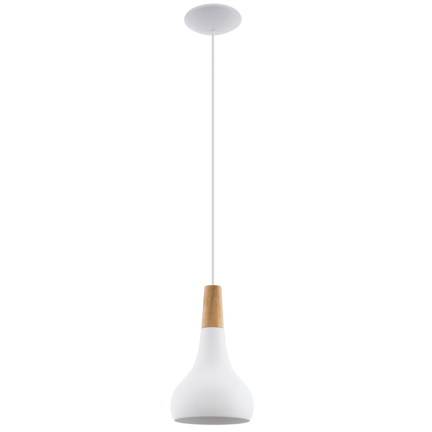 Eglo - Luster na sajli 1xE27/60W/230V pr. 18 cm bijela