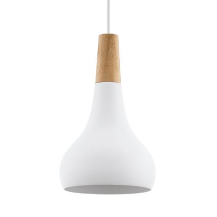 Eglo - Luster na sajli 1xE27/60W/230V pr. 18 cm bijela