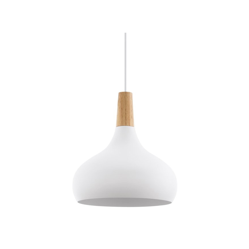 Eglo - Luster na sajli 1xE27/60W/230V pr. 28 cm bijela - FSC certificirano
