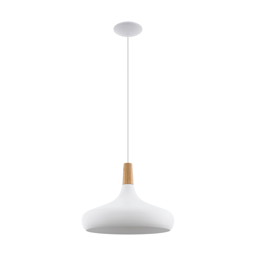 Eglo - Luster na sajli 1xE27/40W/230V pr. 40 cm bijela - FSC certificirano
