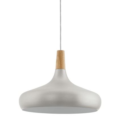 Eglo - Luster na sajli 1xE27/40W/230V pr. 40 cm srebrna - FSC certificirano