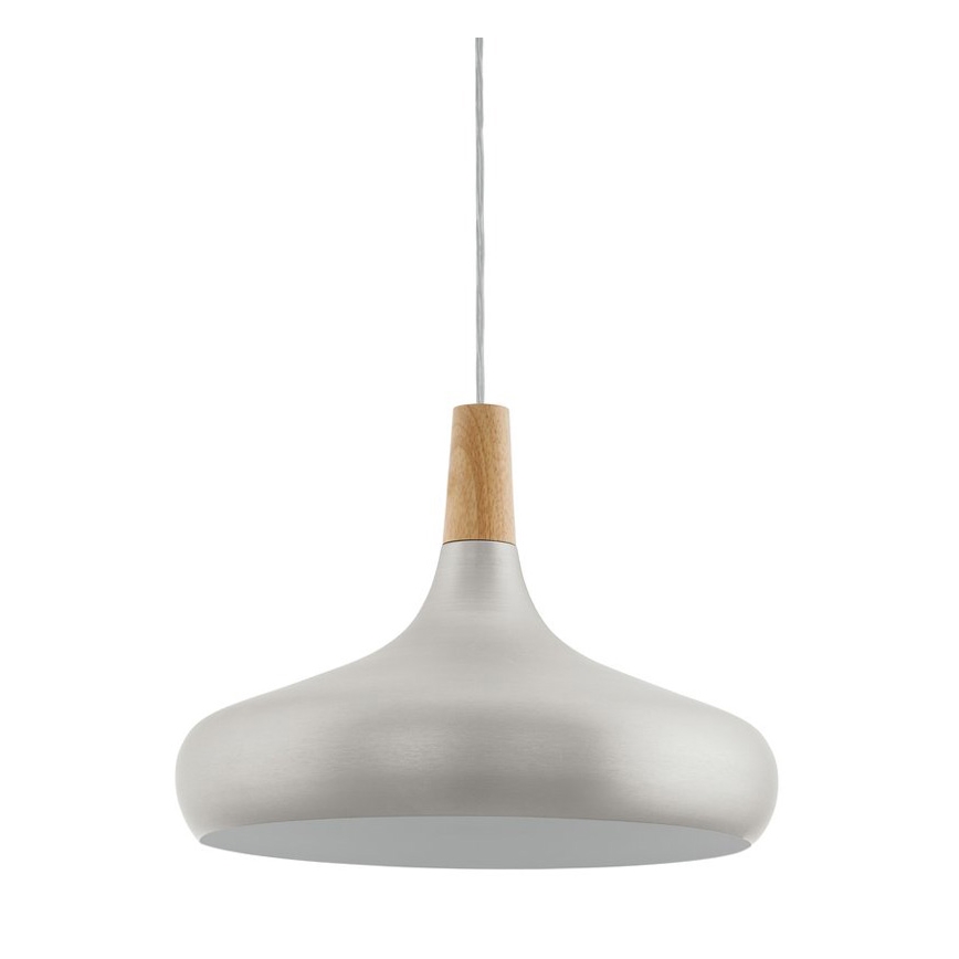 Eglo - Luster na sajli 1xE27/40W/230V pr. 40 cm srebrna - FSC certificirano