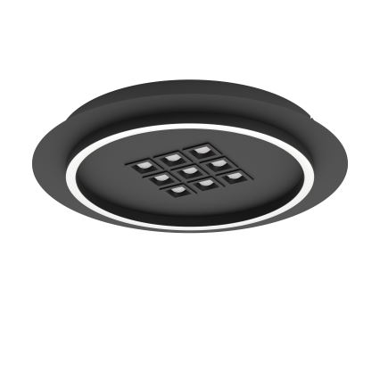 Eglo - LED Prigušiva stropna svjetiljka LED/21,4W/230V 2700-6500K crna + daljinski upravljač