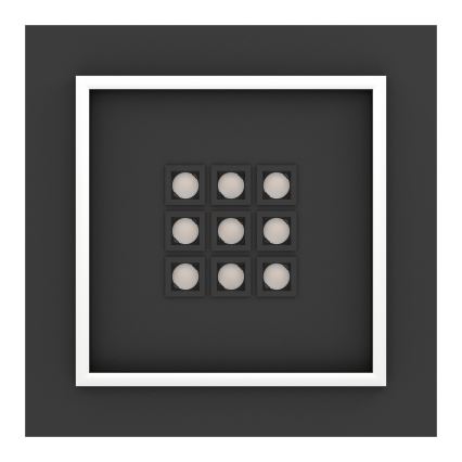 Eglo - LED Prigušiva stropna svjetiljka LED/21,4W/230V 2700-6500K crna + daljinski upravljač