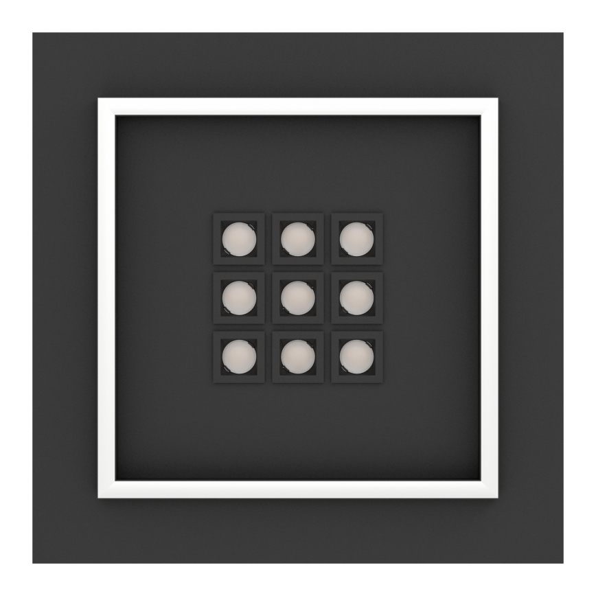 Eglo - LED Prigušiva stropna svjetiljka LED/21,4W/230V 2700-6500K crna + daljinski upravljač