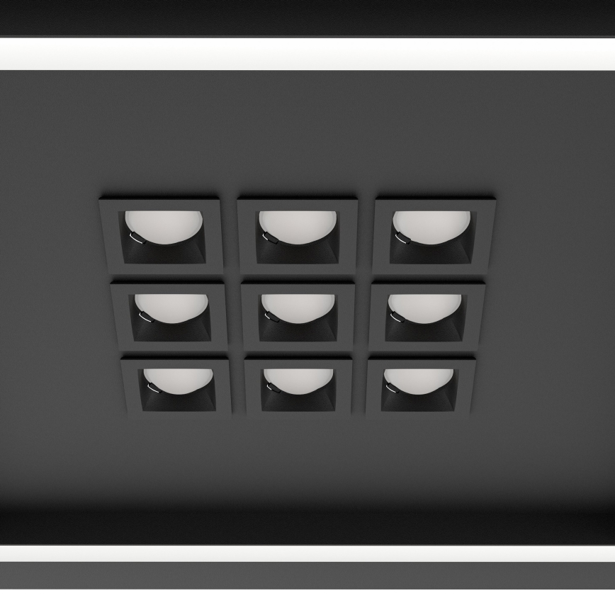 Eglo - LED Prigušiva stropna svjetiljka LED/21,4W/230V 2700-6500K crna + daljinski upravljač