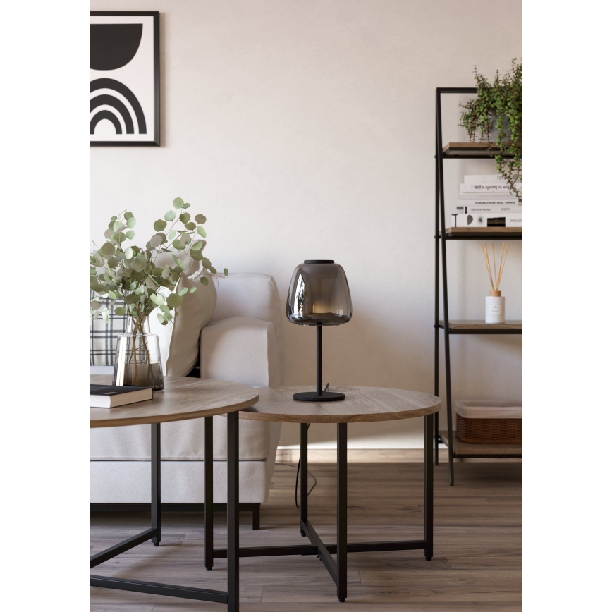 Eglo - LED RGBW prigušiva stolna lampa LED/7,7W/230V 2700-6500K zadimljena