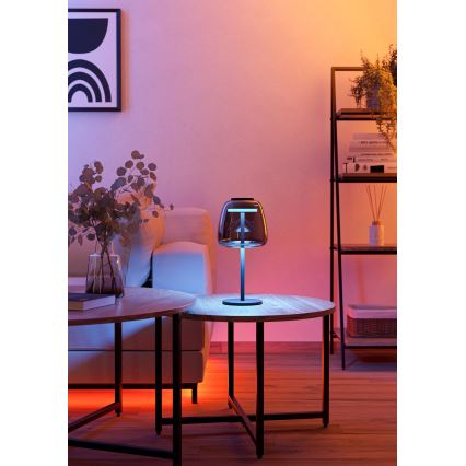 Eglo - LED RGBW prigušiva stolna lampa LED/7,7W/230V 2700-6500K zadimljena