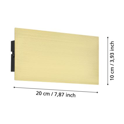 Eglo - LED Zidna svjetiljka LED/6W/230V 3000K zlatna