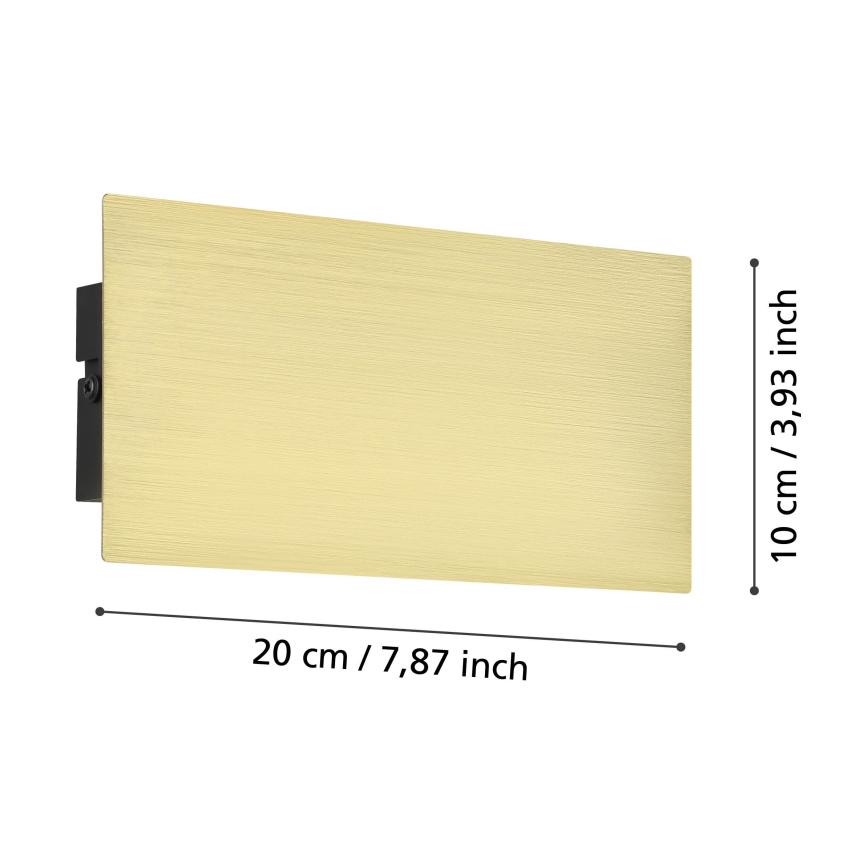 Eglo - LED Zidna svjetiljka LED/6W/230V 3000K zlatna