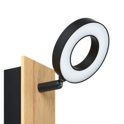 Eglo - LED zidna reflektorska svjetiljka LED/4,2W/230V crna/smeđa