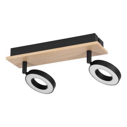 Eglo - LED spot svjetiljka 2xLED/4,2W/230V crna/smeđa