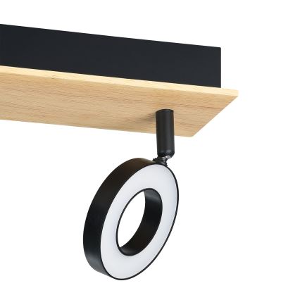 Eglo - LED spot svjetiljka 2xLED/4,2W/230V crna/smeđa