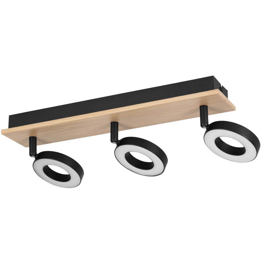 Eglo - LED spot svjetiljka 3xLED/4,2W/230V crna/smeđa