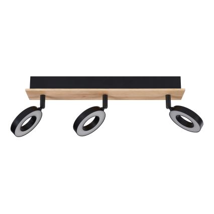 Eglo - LED spot svjetiljka 3xLED/4,2W/230V crna/smeđa