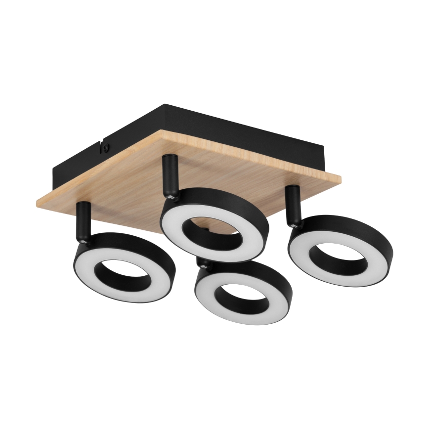 Eglo - LED spot svjetiljka 4xLED/4,2W/230V crna/smeđa