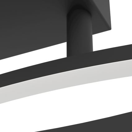 Eglo - LED Stropna svjetiljka LED/12W/230V 4000K crna