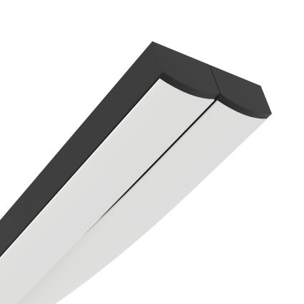Eglo - LED Luster na sajli LED/20W/230V 4000K crna
