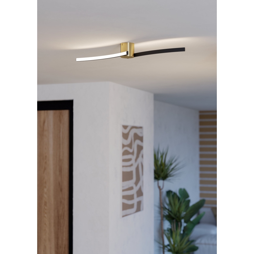 Eglo - LED Stropna svjetiljka LED/12W/230V 4000K crna