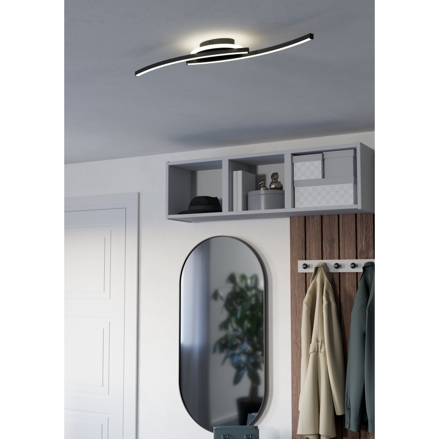 Eglo - LED Stropna svjetiljka LED/12W/230V 4000K crna
