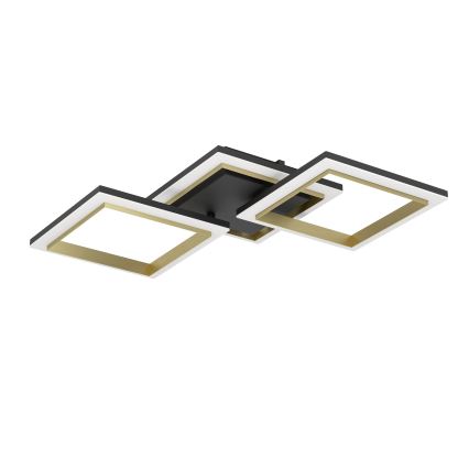Eglo - LED Prigušiva stropna svjetiljka LED/20W/230V 4000K crna/zlatna